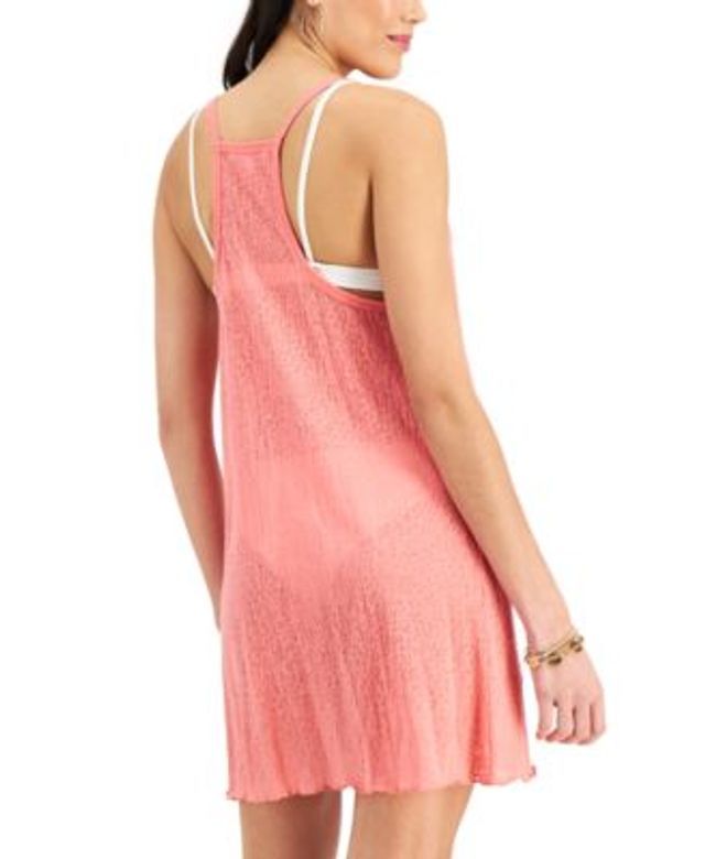 Miken Juniors Animal Print Cover-Up  Color Tea Rose Pink Size M
