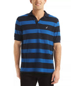 Nautica Men's Classic Short Sleeve Striped Deck Polo Shirt  Navy Size XL