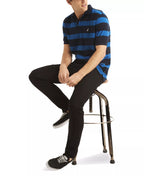 Nautica Men's Classic Short Sleeve Striped Deck Polo Shirt  Navy Size XL