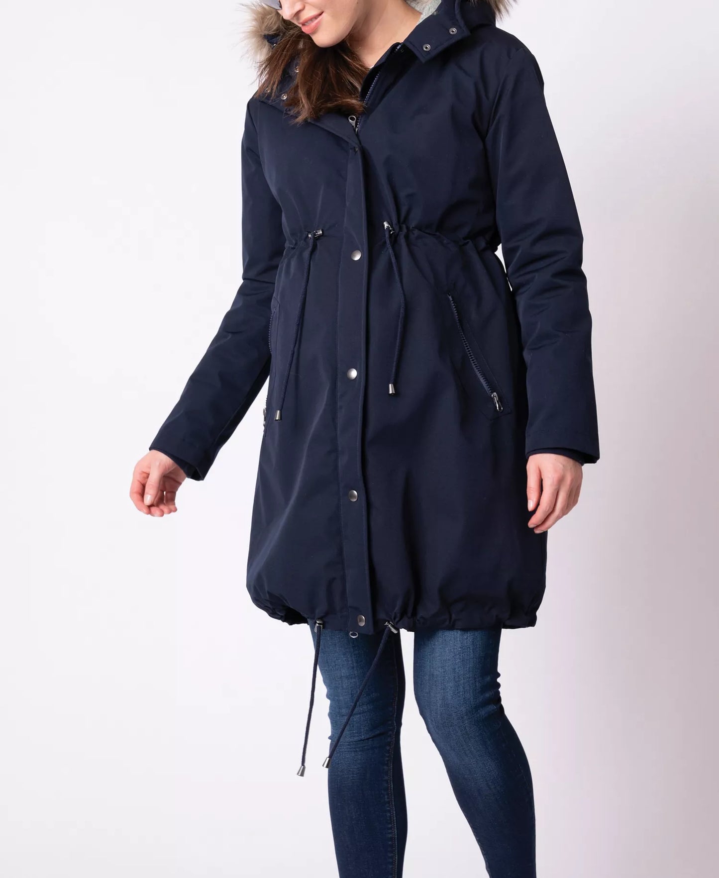 Seraphine Women's 3 in 1 Winter Maternity Jacket  Navy Size 8