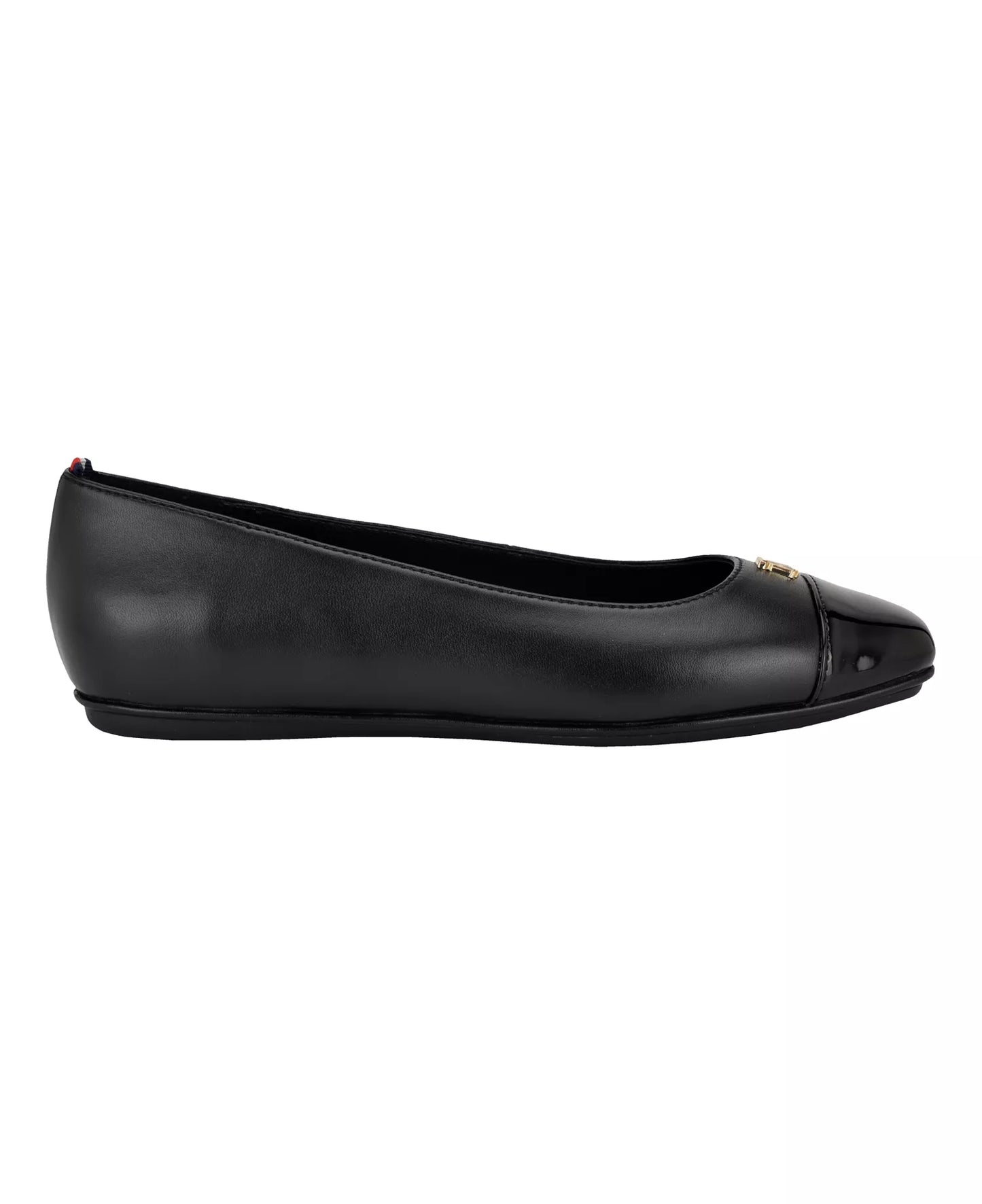 Tommy Hilfiger Women's Bekim Cap Toe Ballet Flats  Black Size 9.5