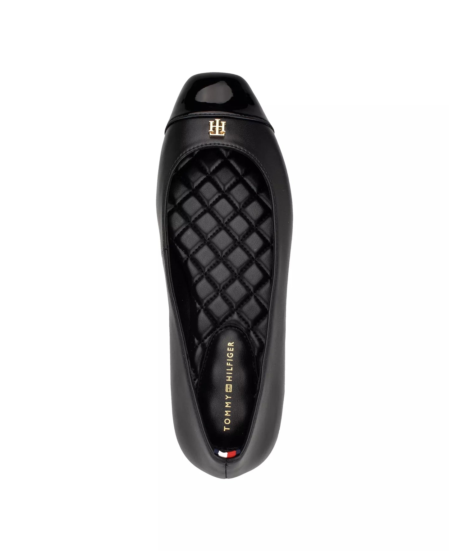 Tommy Hilfiger Women's Bekim Cap Toe Ballet Flats  Black Size 9.5