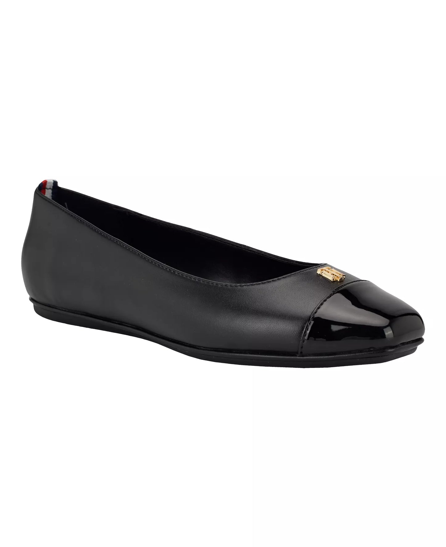 Tommy Hilfiger Women's Bekim Cap Toe Ballet Flats  Black Size 9.5