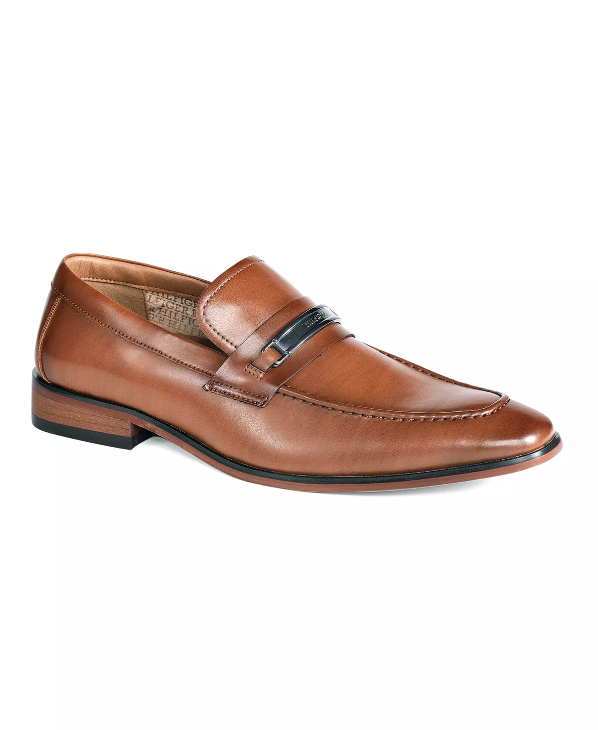 Tommy Hilfiger Men's Speer Slip On Dress Loafers  Cognac Size 12
