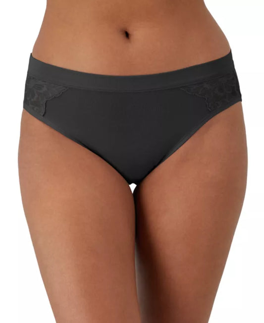 Bali Women's Breathe Lace High-Cut Underwear Black Size M