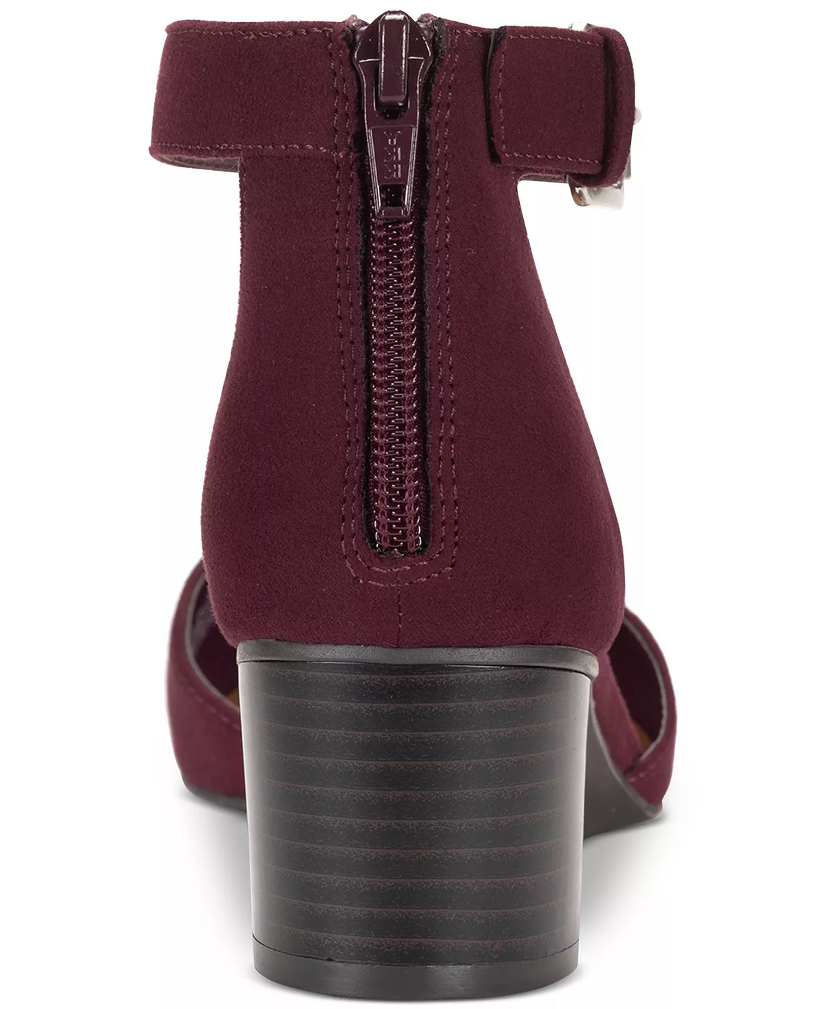 Style & Co Women's Alinaa Two-Piece Block Heel Dress Pumps  Berry Size 8