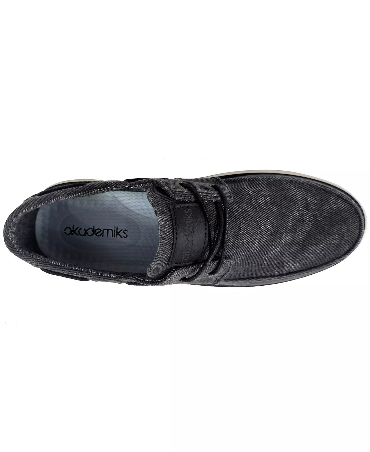Akademiks Men's Knox Boat Shoes  Black Size 12