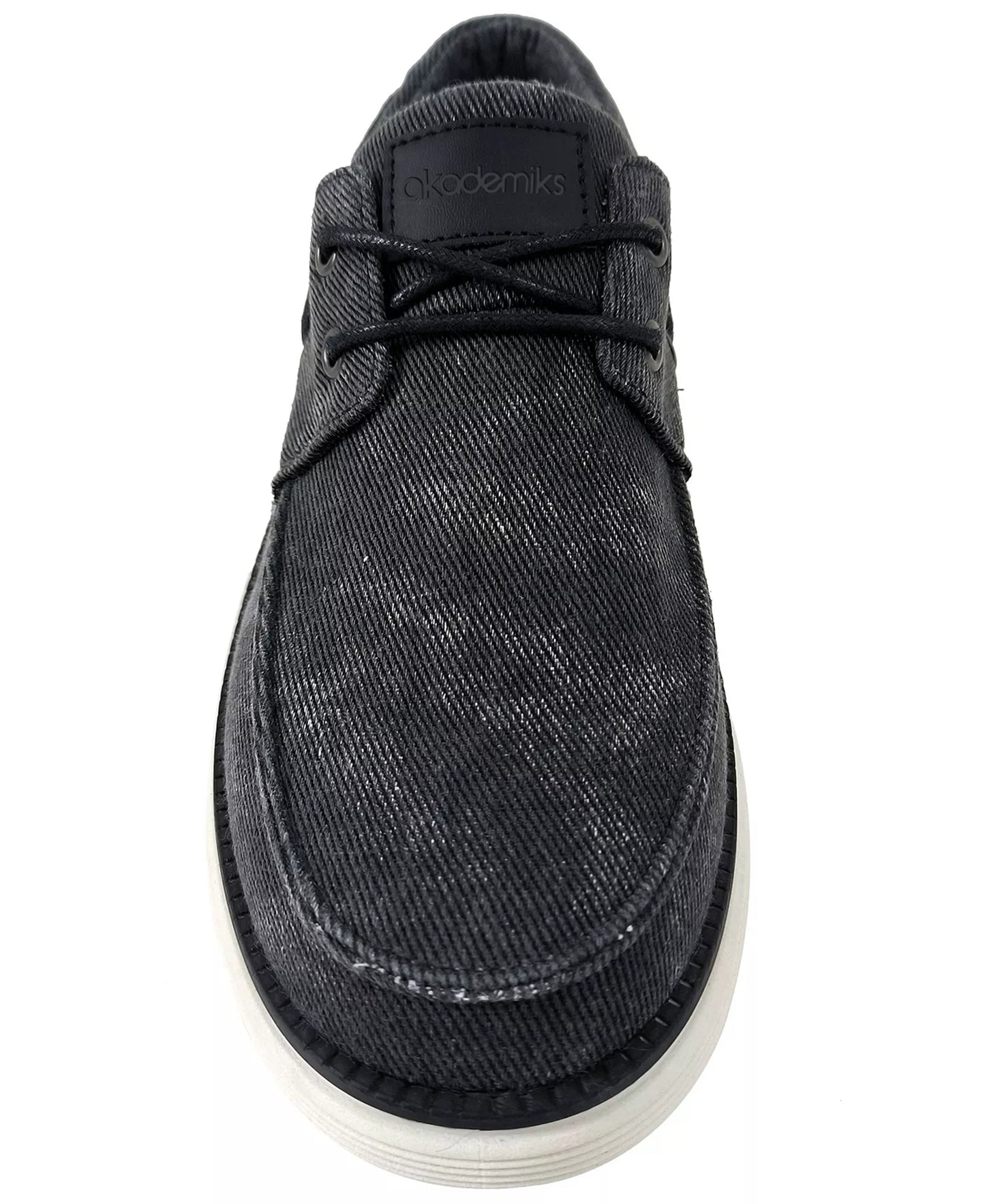 Akademiks Men's Knox Boat Shoes  Black Size 12