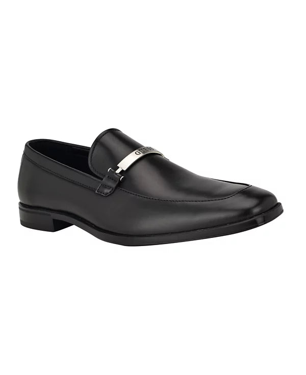 GUESS Men's Herzo Slip On Ornamented Dress Loafers  Black Size 9