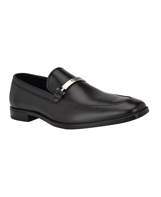 GUESS Men's Herzo Slip On Ornamented Dress Loafers  Black Size 9