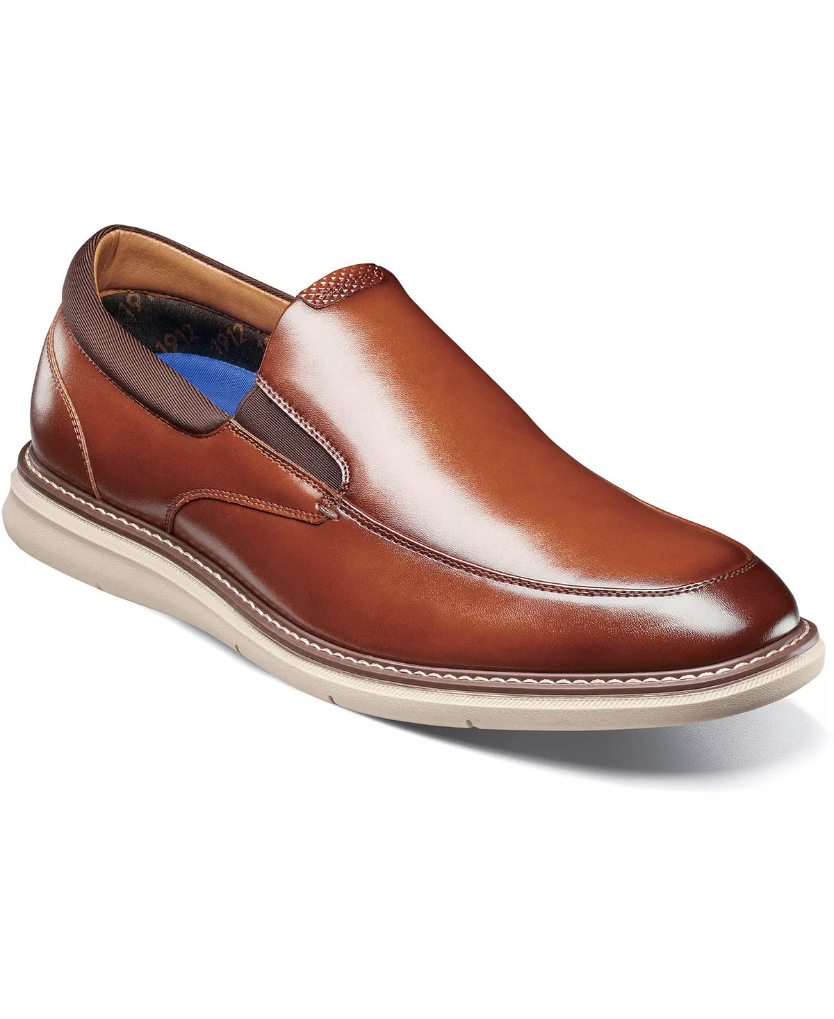 Nunn Bush Men's Chase Moc Toe Slip On  Cognac Multi Size 10