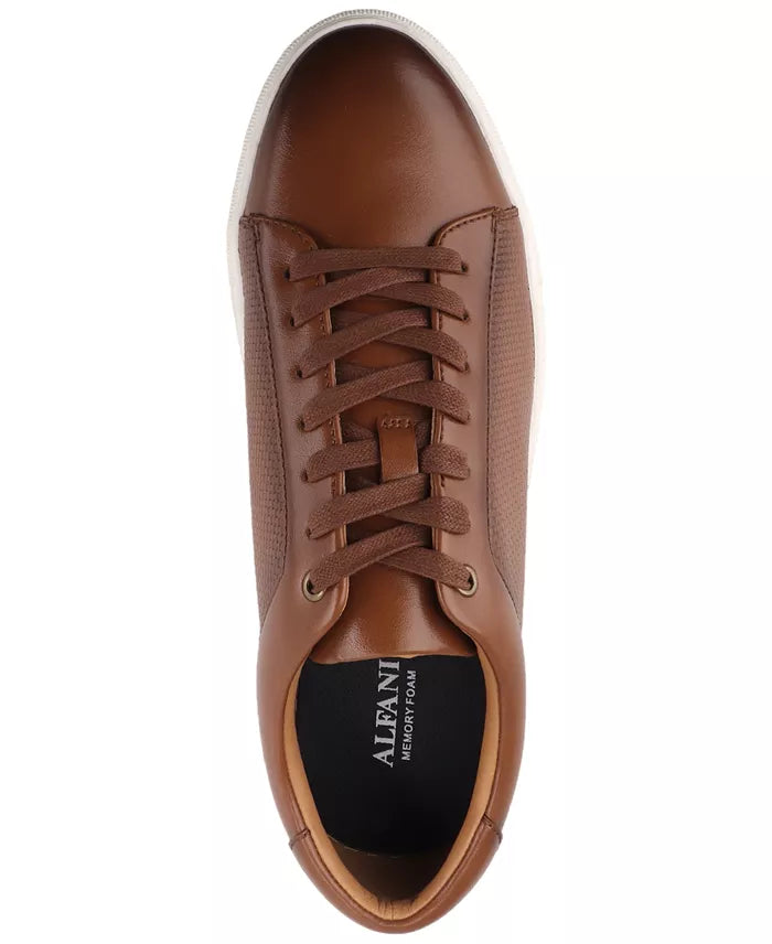 Alfani Men's Adairr Dress Sneaker  Cognac Size 8.5