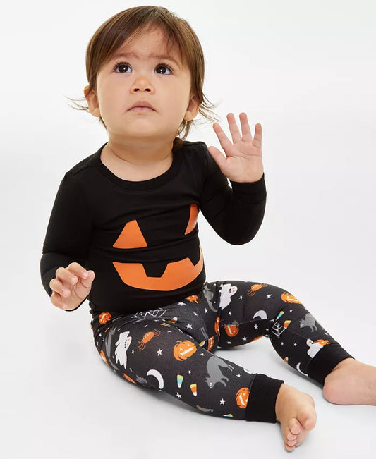 Holiday Lane Toddler Cotton Snug Fit Matching Family Pajamas Set  Black 12 months