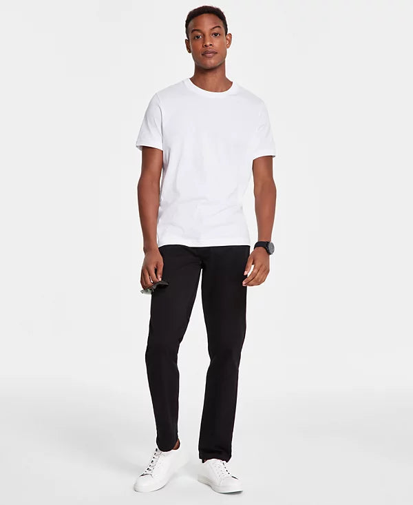 Alfani Men's Mercerized Cotton Short Sleeve Crewneck T-Shirt  Bright White Size XL