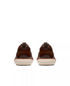 Clarks Men's Brantin Plain Toe Dress Casual Shoes  Dark Tan Leather Size 8.5W