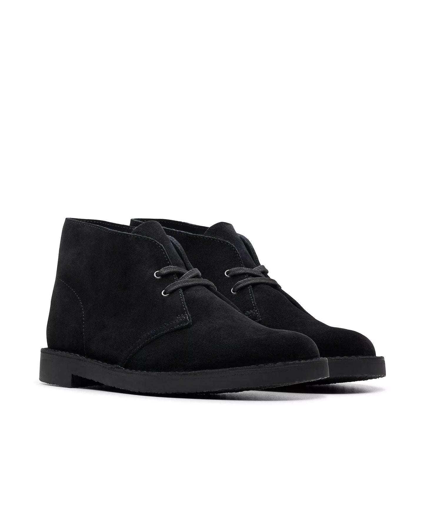 Clarks Men's Shepton Boots   Black Suede Size 9W