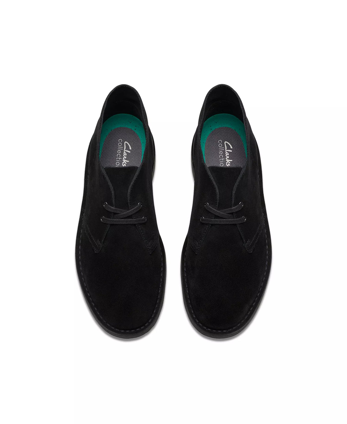 Clarks Men's Shepton Boots   Black Suede Size 9W