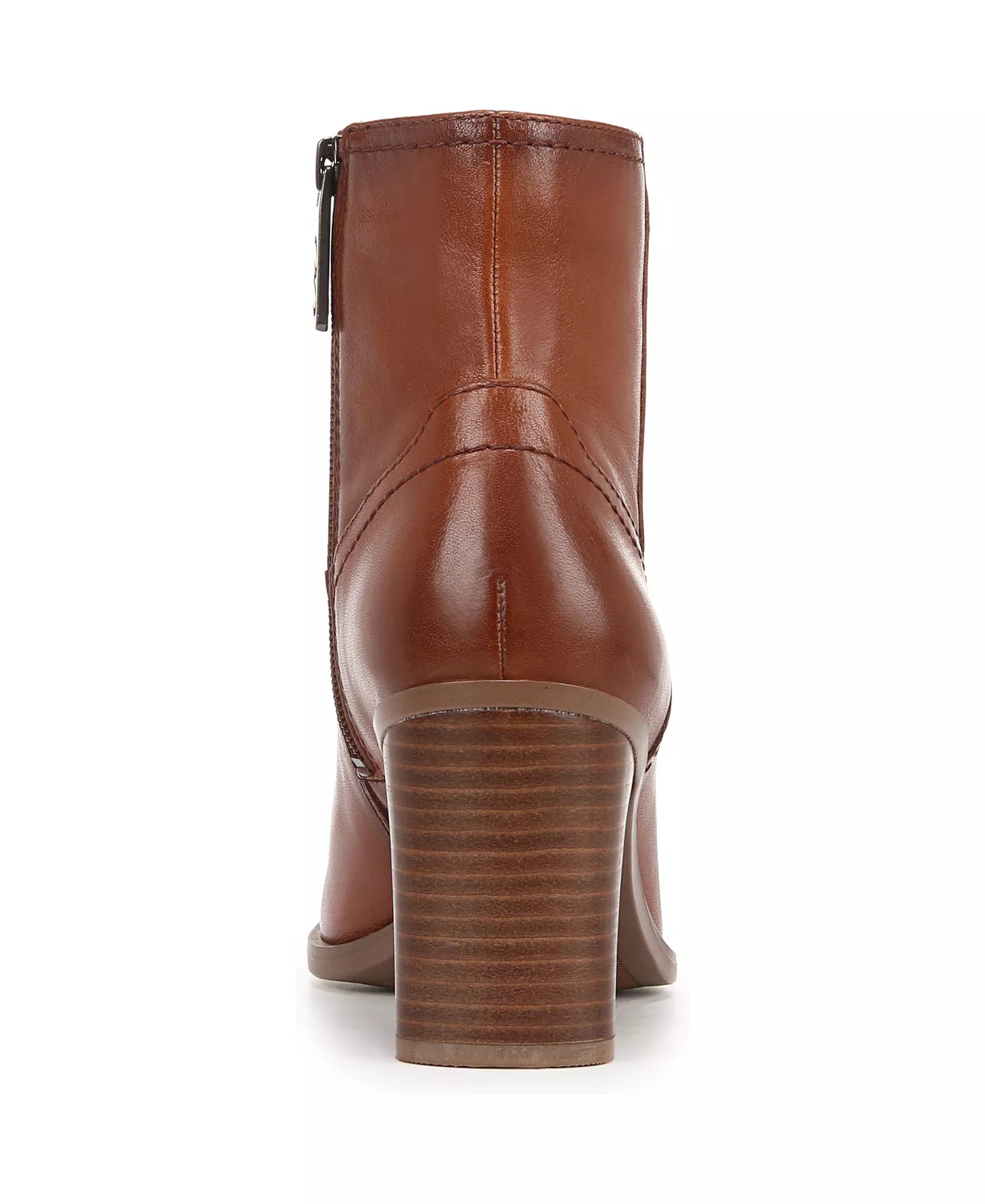 Naturalizer Women's Kalina Block Heel Booties  Cider Spice Leather Size 7