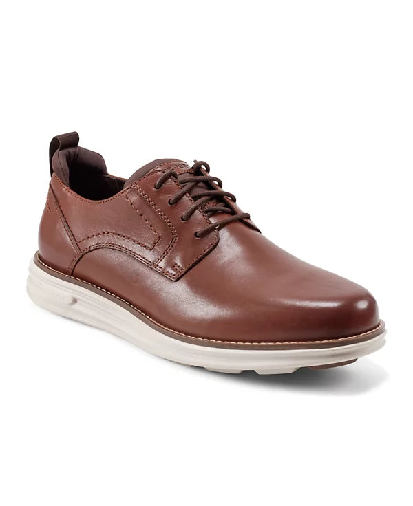Rockport Men's Canton Casual Lace-up Round Toe Shoes  Caramel Leather Size 7.5
