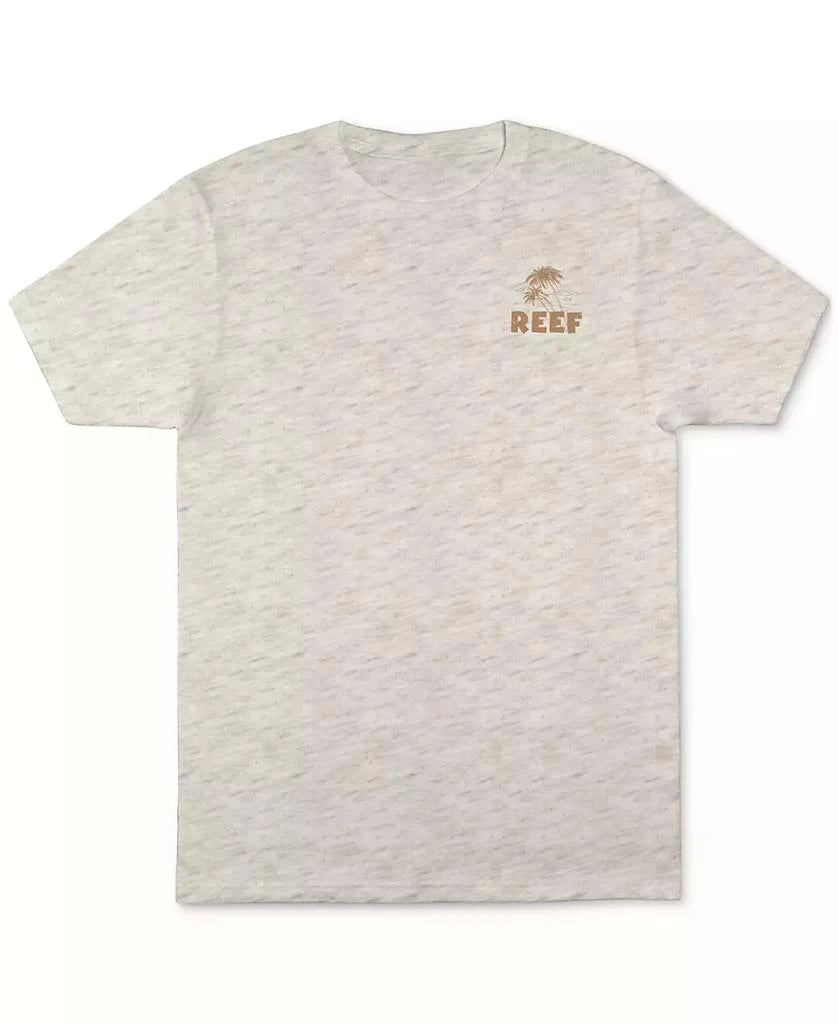 REEF Men's Hulagirly Short-Sleeve T-Shirt  Oatmeal Heather Size S