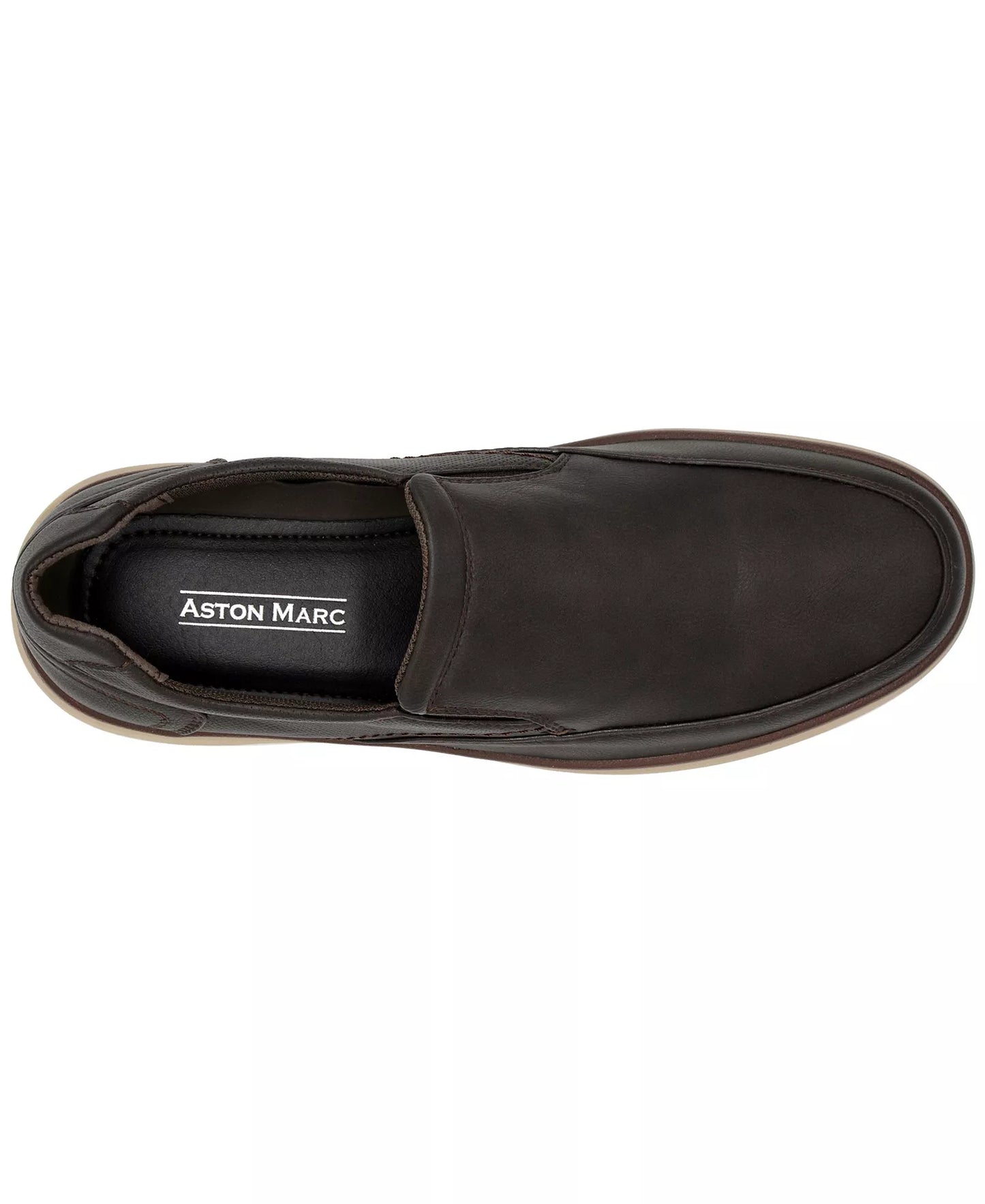 Aston Marc Men's Galt Casual Slip-On Shoes  Brown Size 10