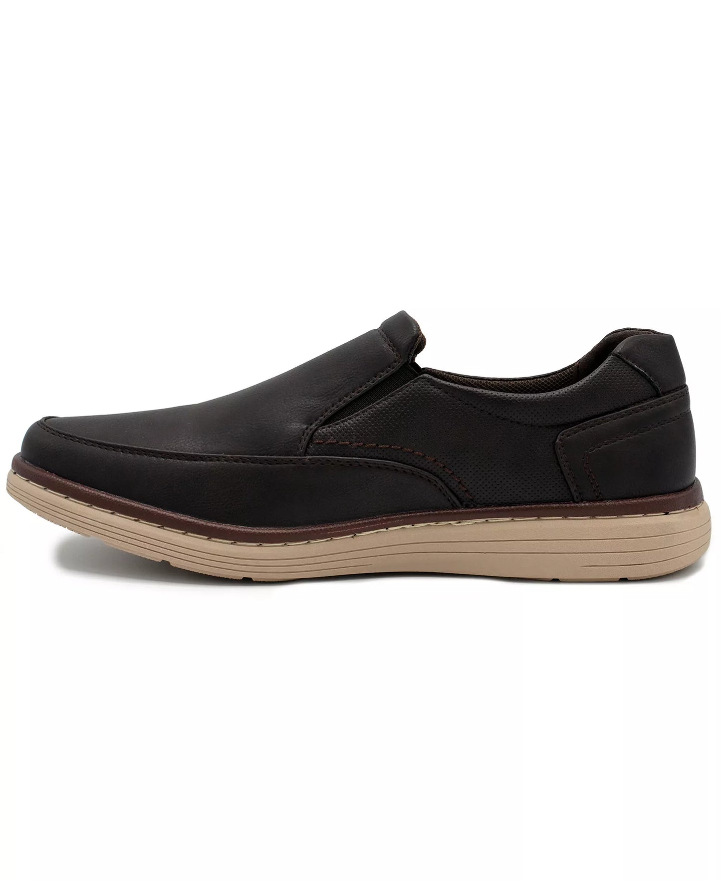 Aston Marc Men's Galt Casual Slip-On Shoes  Brown Size 10
