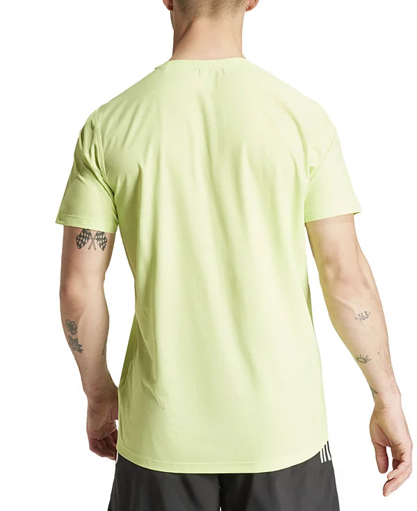 adidas Men's Own The Run Moisture-Wicking T-Shirt  Pulse Lime Size XL