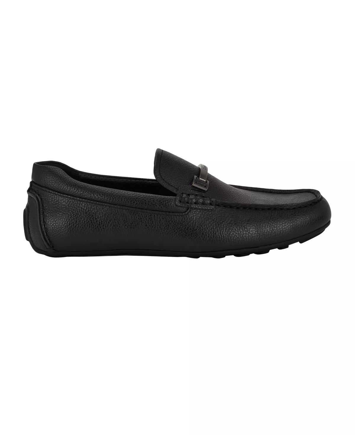 Calvin Klein Men's Otilis Casual Slip-On Loafers  Black Leather Size 9.5
