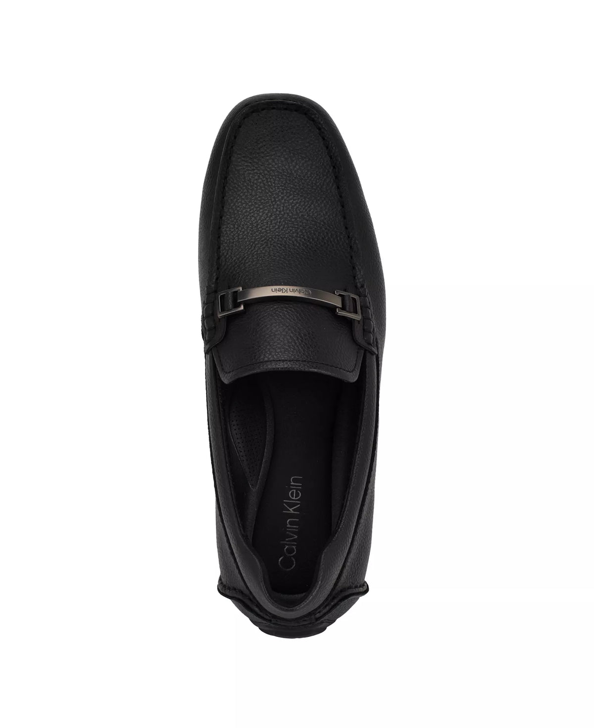 Calvin Klein Men's Otilis Casual Slip-On Loafers  Black Leather Size 9.5