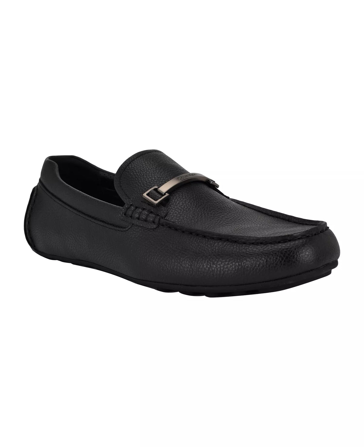 Calvin Klein Men's Otilis Casual Slip-On Loafers  Black Leather Size 9.5