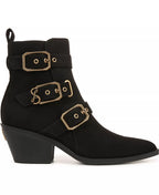 Sam & Libby Women's Finnley Ankle Boots  Black Micro Size 7.5