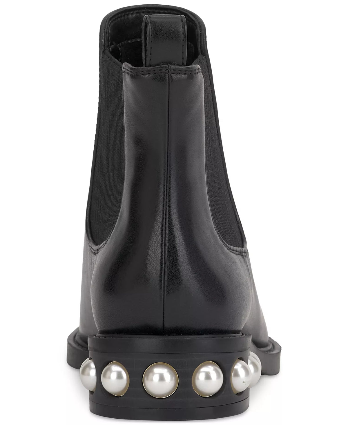 On 34th Women's Jeovana Pearl Chelsea Booties  Black Smooth Size 5.5