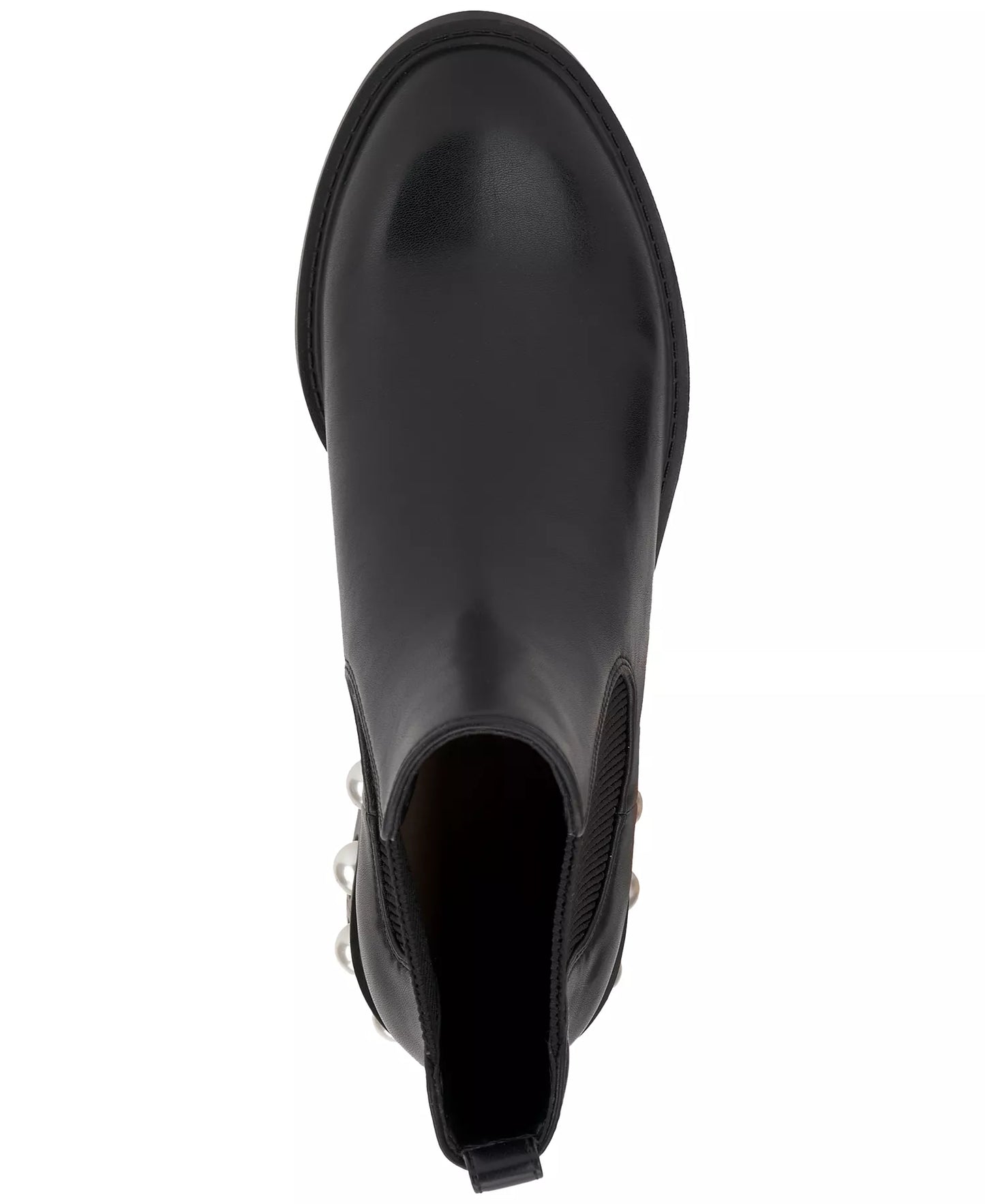On 34th Women's Jeovana Pearl Chelsea Booties  Black Smooth Size 5.5
