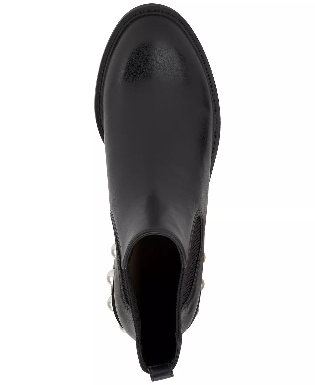 On 34th Women's Jeovana Pearl Chelsea Booties  Black Smooth Size 5.5
