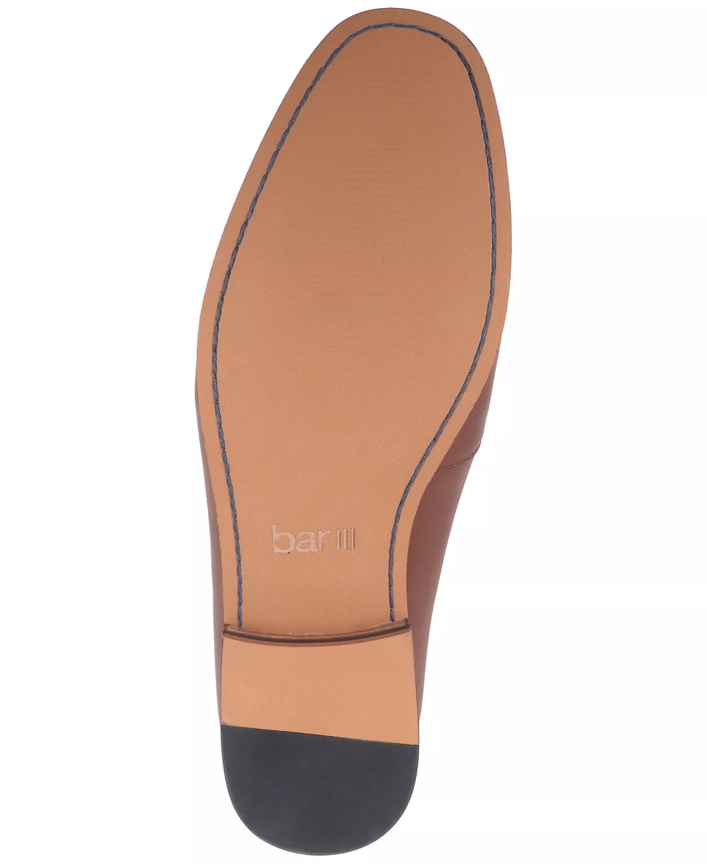 Bar III Men's Beau Basketweave Apron Toe Penny Loafers  Brown Sm Size 10.5