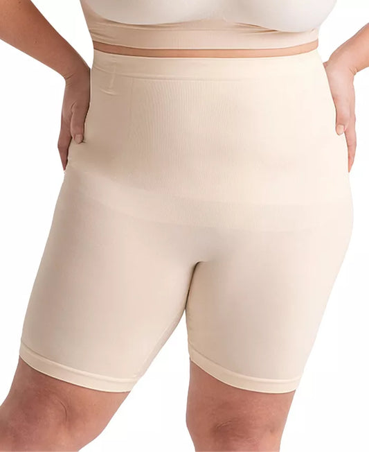 Shapermint Essentials Women's High Waisted Shaper Short  Beige Size S