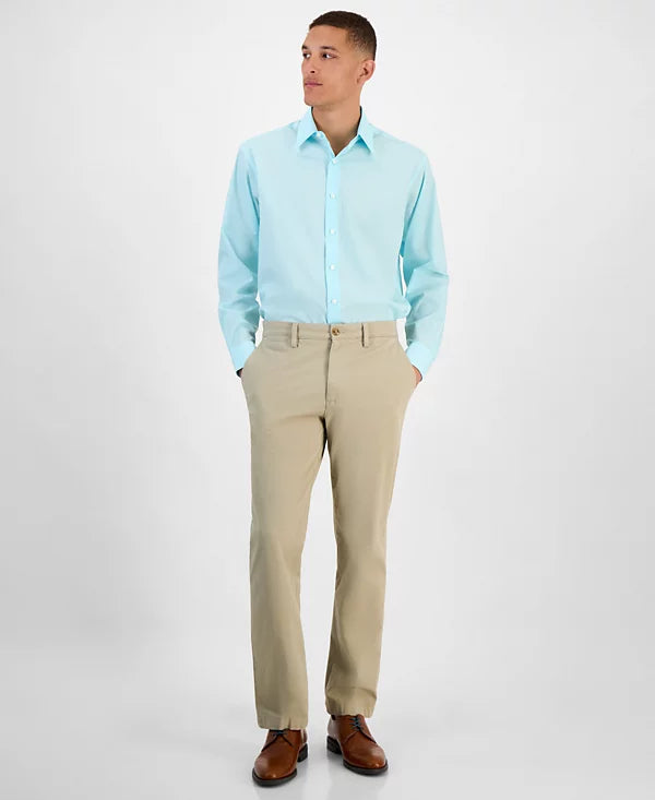 Club Room Men's Regular-Fit Solid Dress Shirt  Spa Retreat Size XL