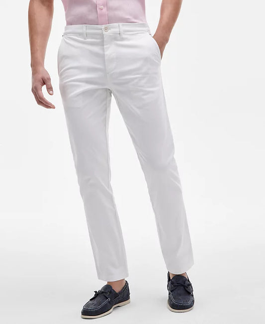 Tommy Hilfiger Men's TH Flex Stretch Regular-Fit Chino Pants  White W33xL30