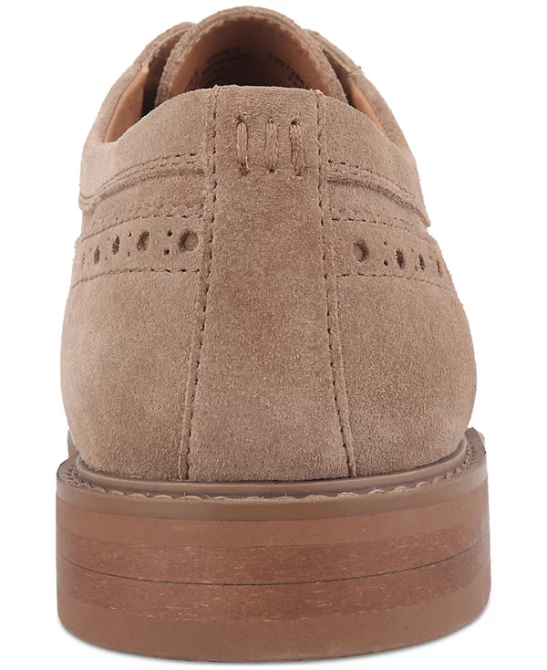 Bar III Men's Ashwell Longwing Oxfords  Tan Suede Size 9