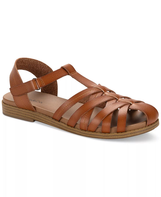 Style & Co Women's Madridd Flat Sandals  Acorn Brown Size 11