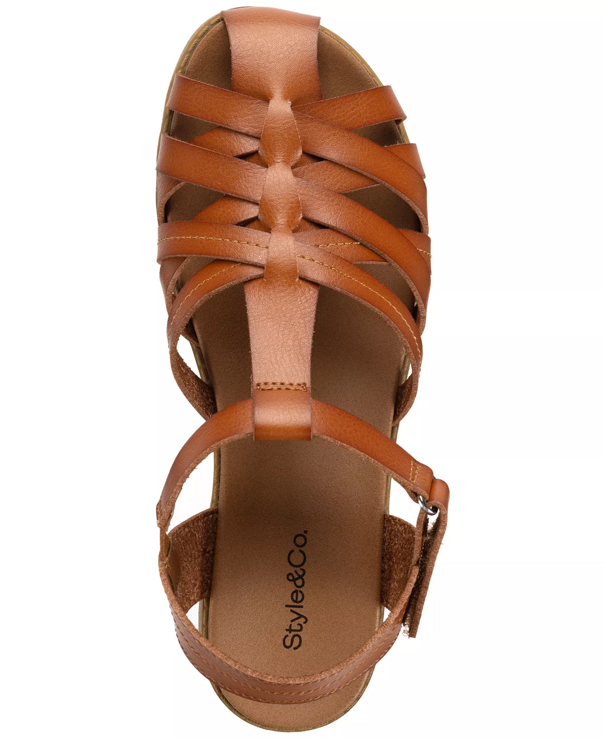 Style & Co Women's Madridd Flat Sandals  Acorn Brown Size 11
