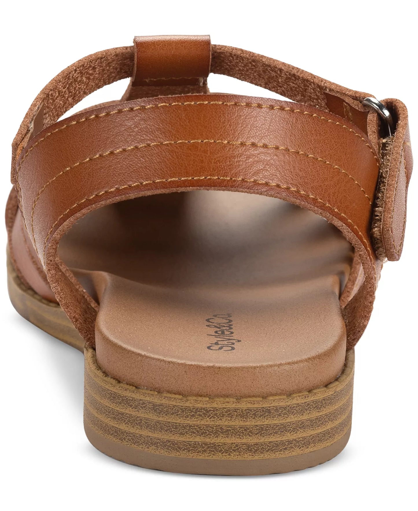 Style & Co Women's Madridd Flat Sandals  Acorn Brown Size 11