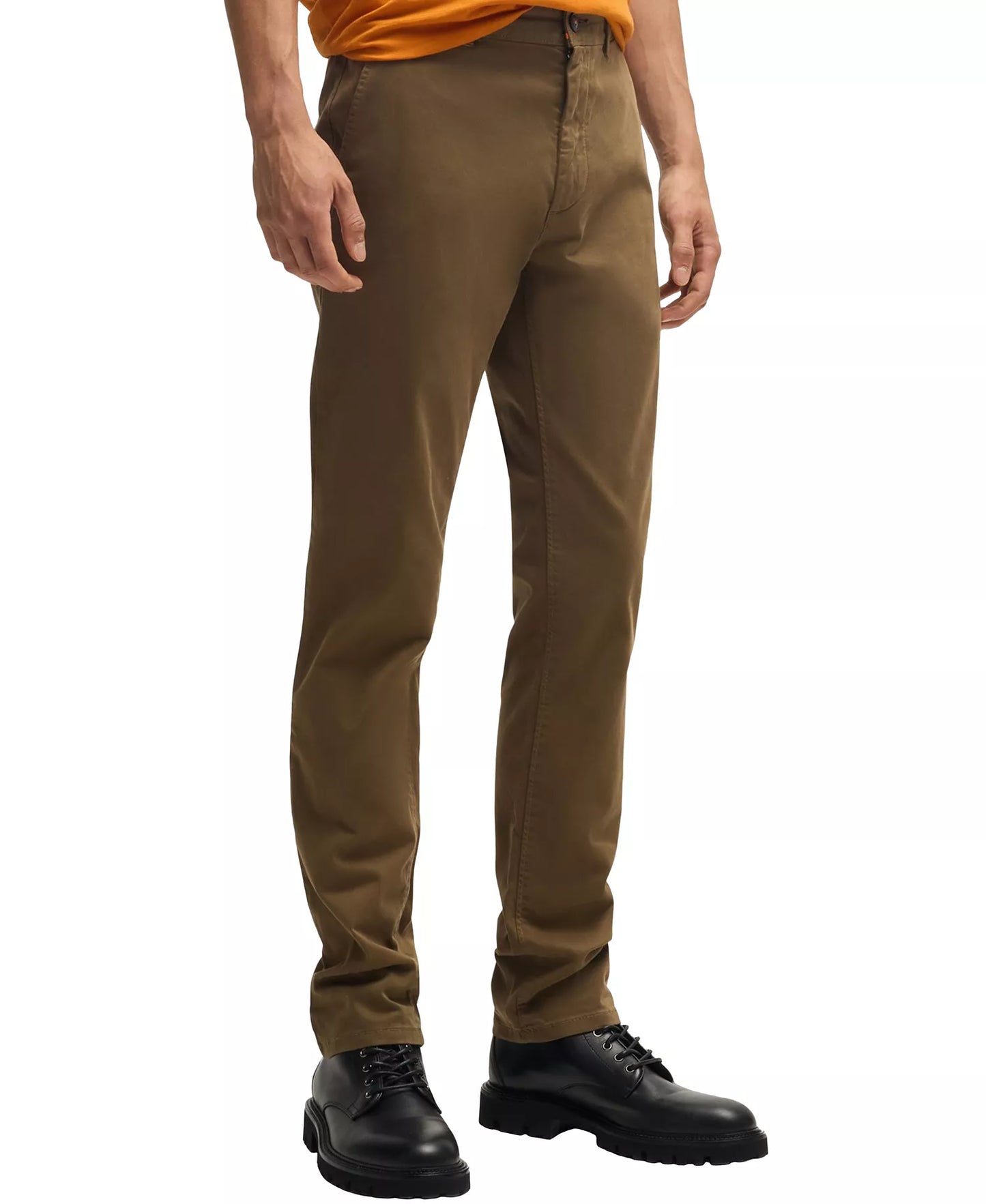 Hugo Boss Men's Regular-Fit Jimi 224D Chino Pants Brown W29xL32