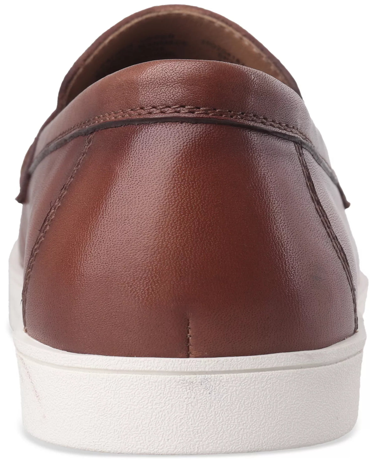 Alfani Men's Callumm Leather Slip-On Saddle Loafers  Burnt Copper Size 10