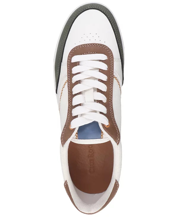 Club Room Men's Dawsonn Lace-Up Sneakers  White Linen Size 9