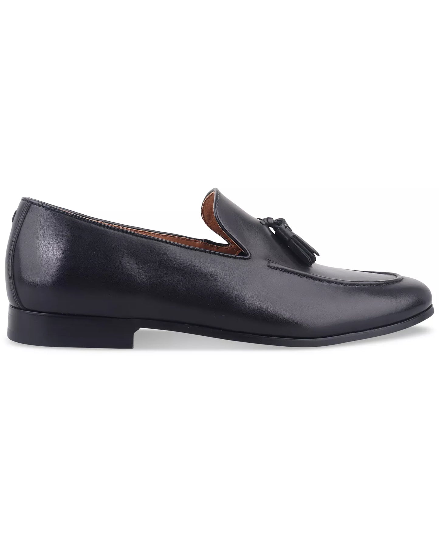 Bar III Men's Benjiee Leather Slip-On Tassel Loafers  Black  Size 8.5