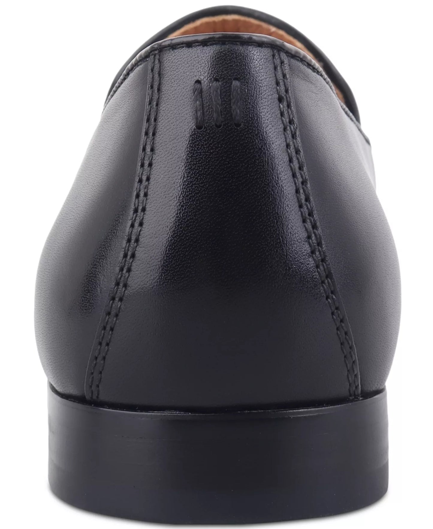 Bar III Men's Benjiee Leather Slip-On Tassel Loafers  Black  Size 8.5