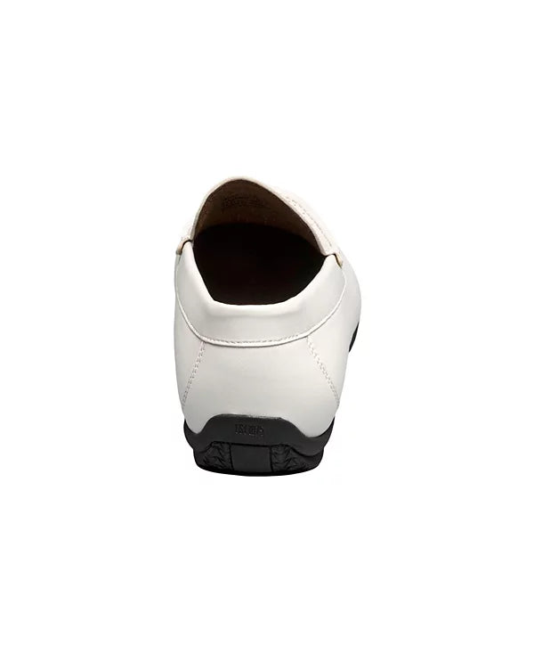 Stacy Adams Men's Conroy Perfed Slip On Shoe  White Size 9