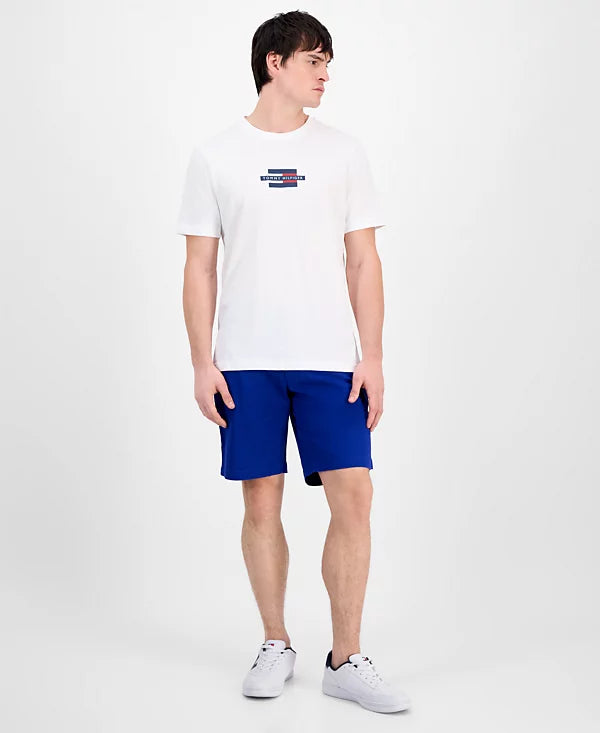 Tommy Hilfiger Men's Flag Logo Box T-Shirt  White Size XL