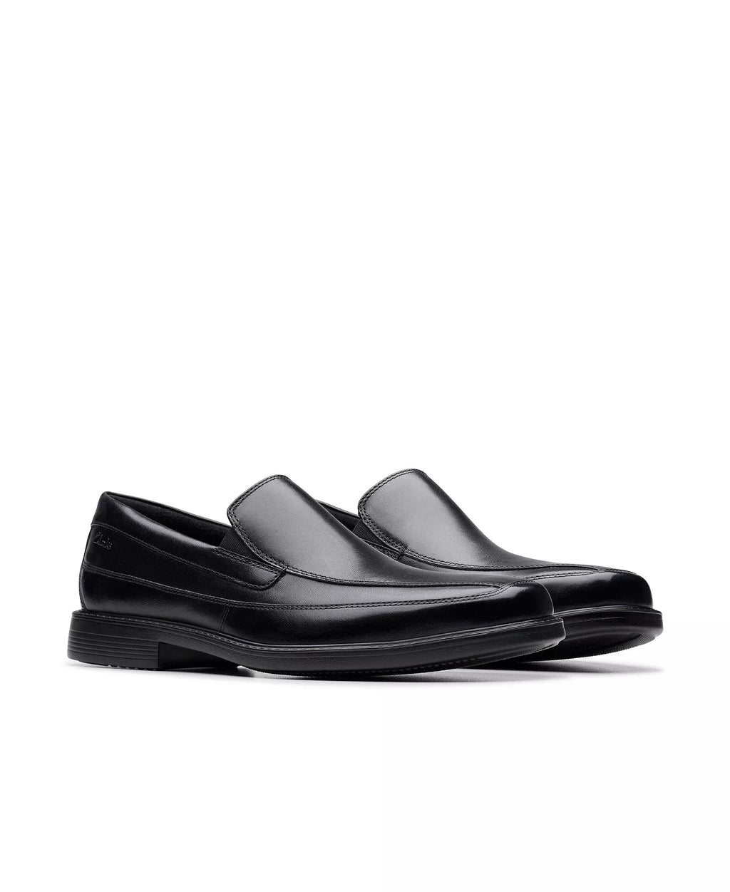 Clarks Men's Cosgrove Free Leather Dress Loafers   Black Leather Size 10